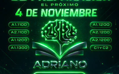 NUEVOS INICIOS DE PREPARACIÓN EL PRÓXIMO 4 DE NOVIEMBRE PARA A1.1100,  A2.1100,   A1.1200, A2.1200, A1.1300 C1 Y C2. ¡ANÍMATE!