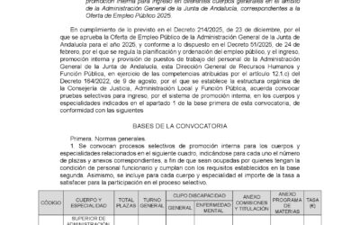 PACKS PROMOCIÓN INTERNA. OEP 2025. CUERPOS A1.1100, A2.1100 Y C1.1000