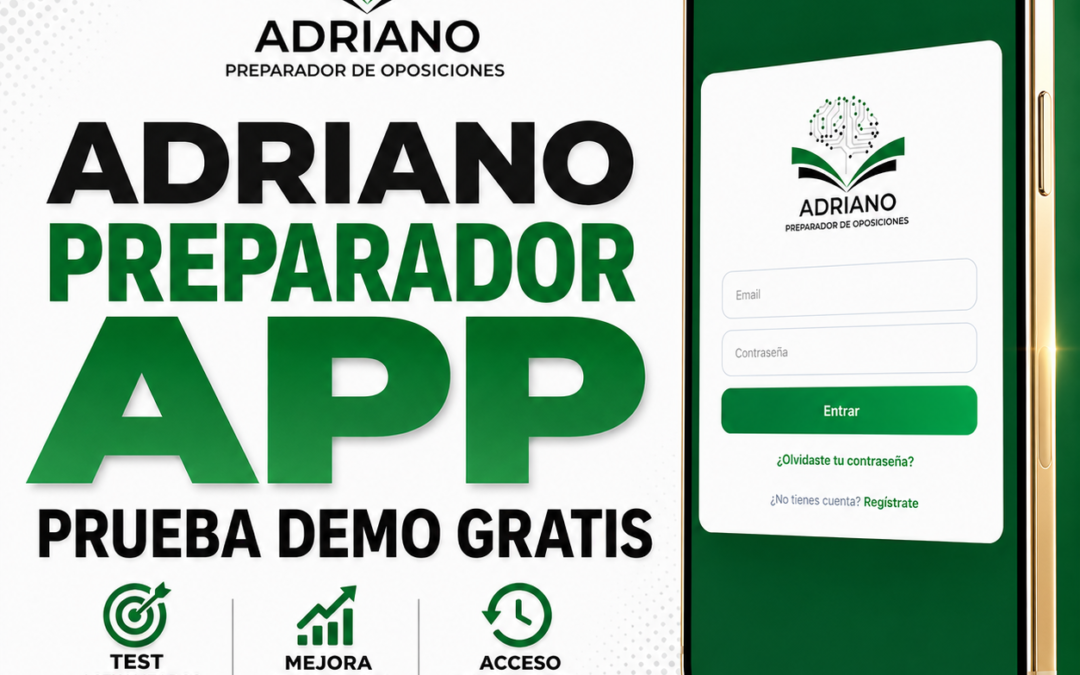 ADRIANO PREPARADOR APP: NUEVA OFERTA Y NUEVAS FUNCIONALIDADES. ¡PRUEBA DEMO GRATUITA!