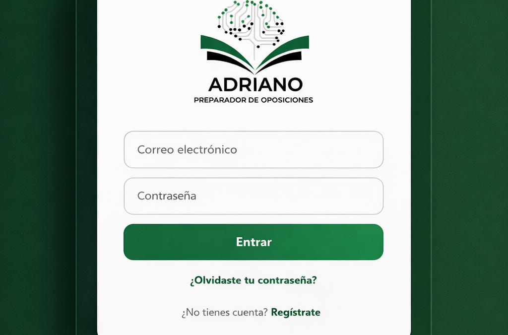 NUEVA APP PARA TEST WWW.ADRIANOPREPARADORAPP.COM PRACTICA TEST DESDE TU MÓVIL, TABLET U ORDENADOR Y LLEGA AL 30 DE MAYO EN LA MEJOR FORMA