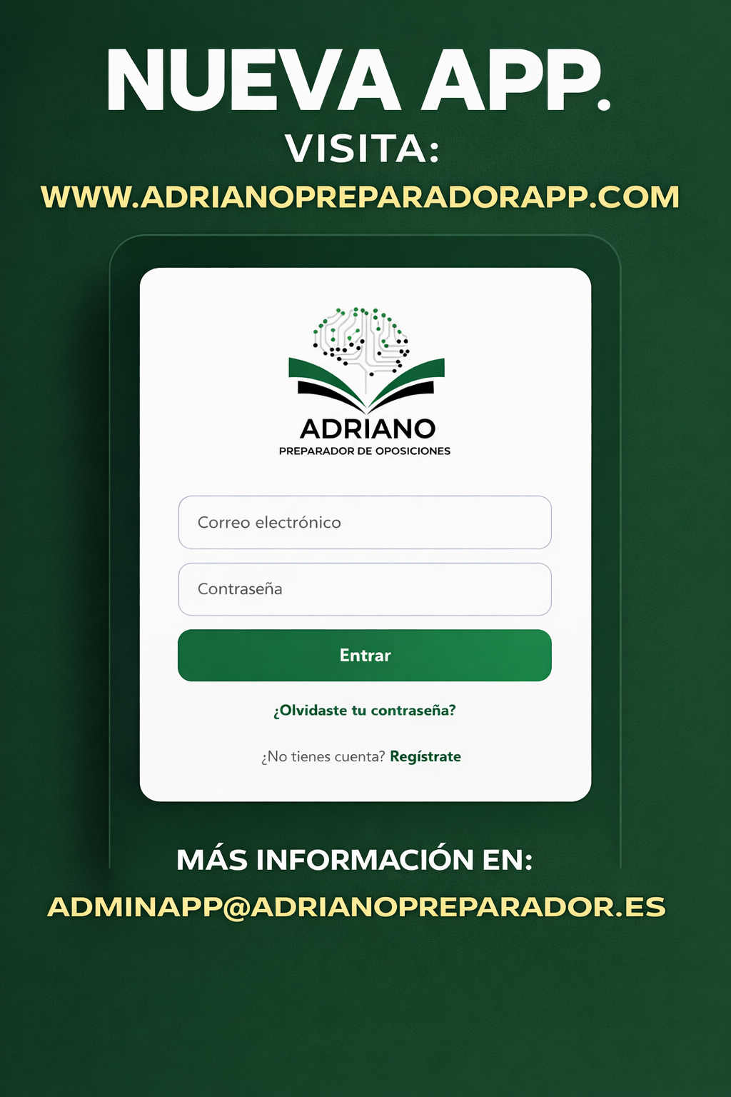 Nueva app de Adriano Oposiciones