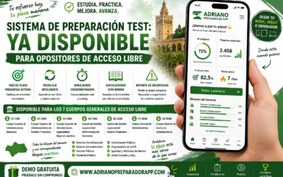 APP WWW.ADRIANOPREPARADORAPP.COM SISTEMA DE PREPARACIÓN TEST: YA DISPONIBLE PARA OPOSITORES DE ACCESO LIBRE