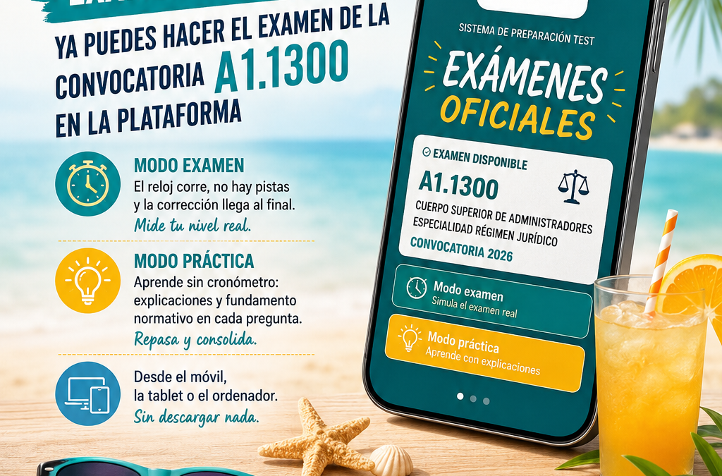 ADRIANOPREPARADORAPP.COM NUEVA SECCIÓN «EXÁMENES OFICIALES»: YA PUEDES HACER EL EXAMEN DE LA CONVOCATORIA A1.1300 EN LA PLATAFORMA