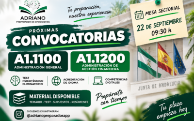 INMINENTES CONVOCATORIAS A1.1100/A1.1200 CON NOVEDADES: PSICOTÉCNICO ELIMINATORIO, ACREDITACIÓN DE IDIOMA Y COMPETENCIAS DIGITALES